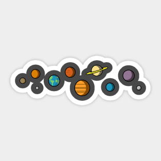 Solar System Sticker